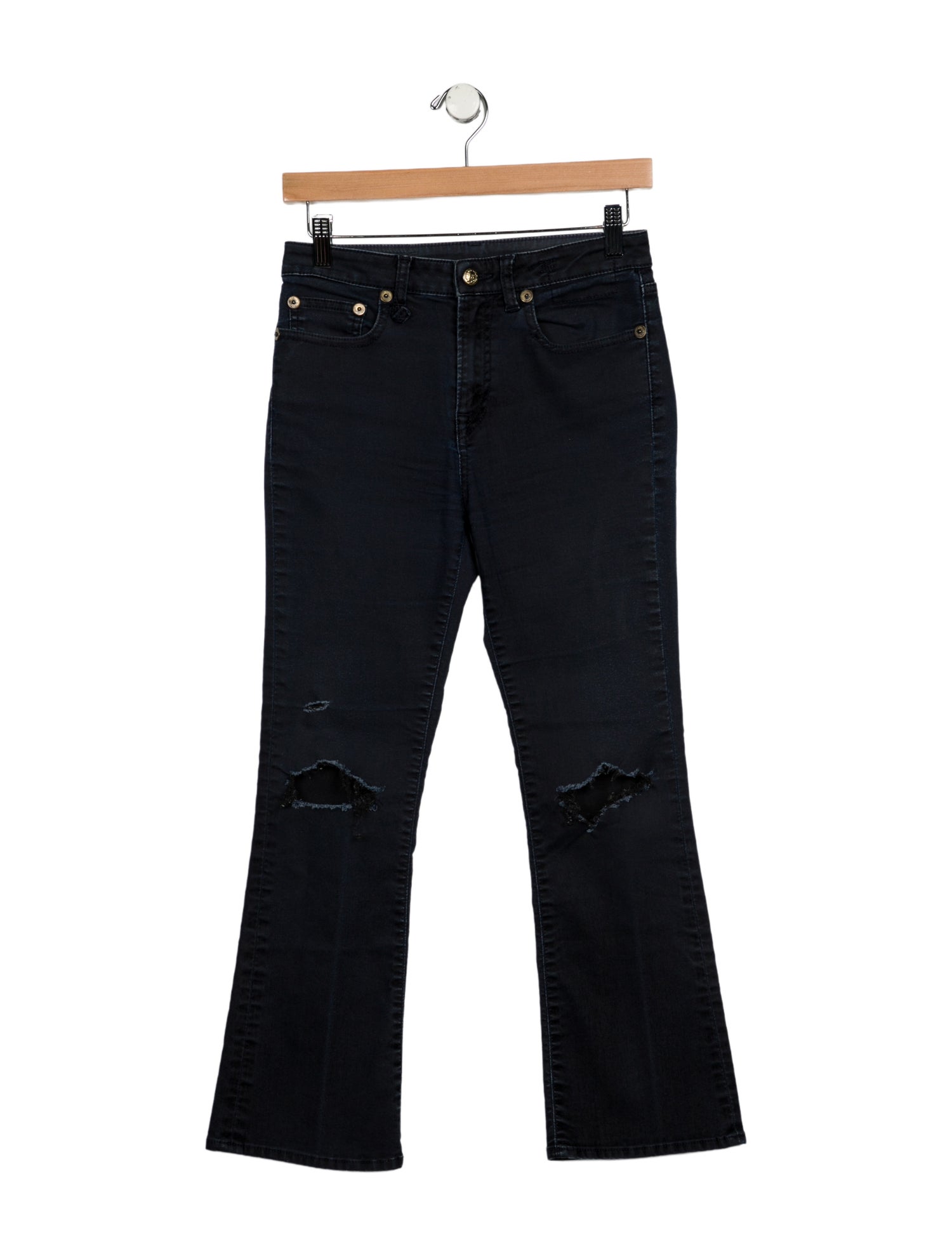 R13 Mid-Rise Straight Leg Jeans