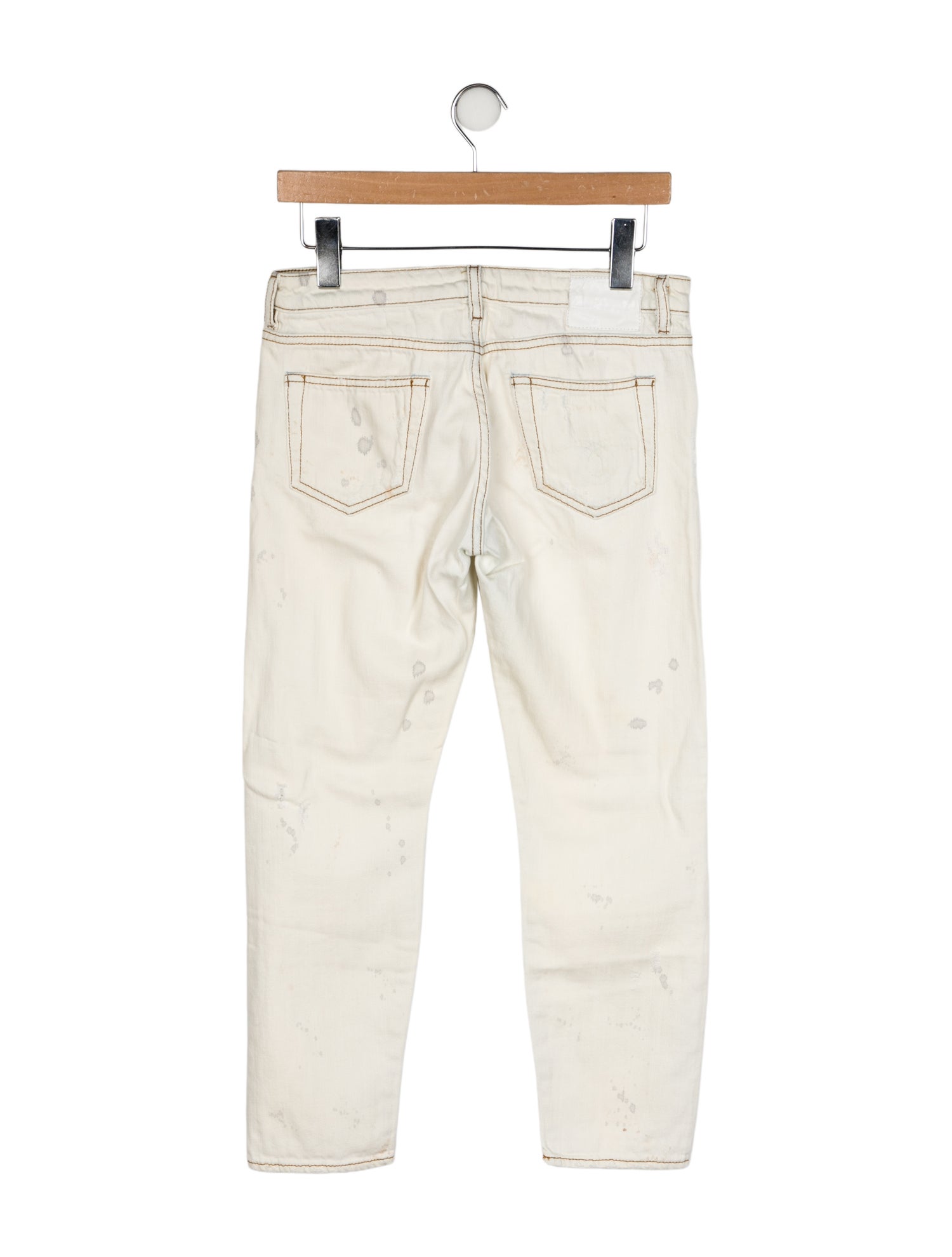 R13 Mid-Rise Straight Leg Jeans