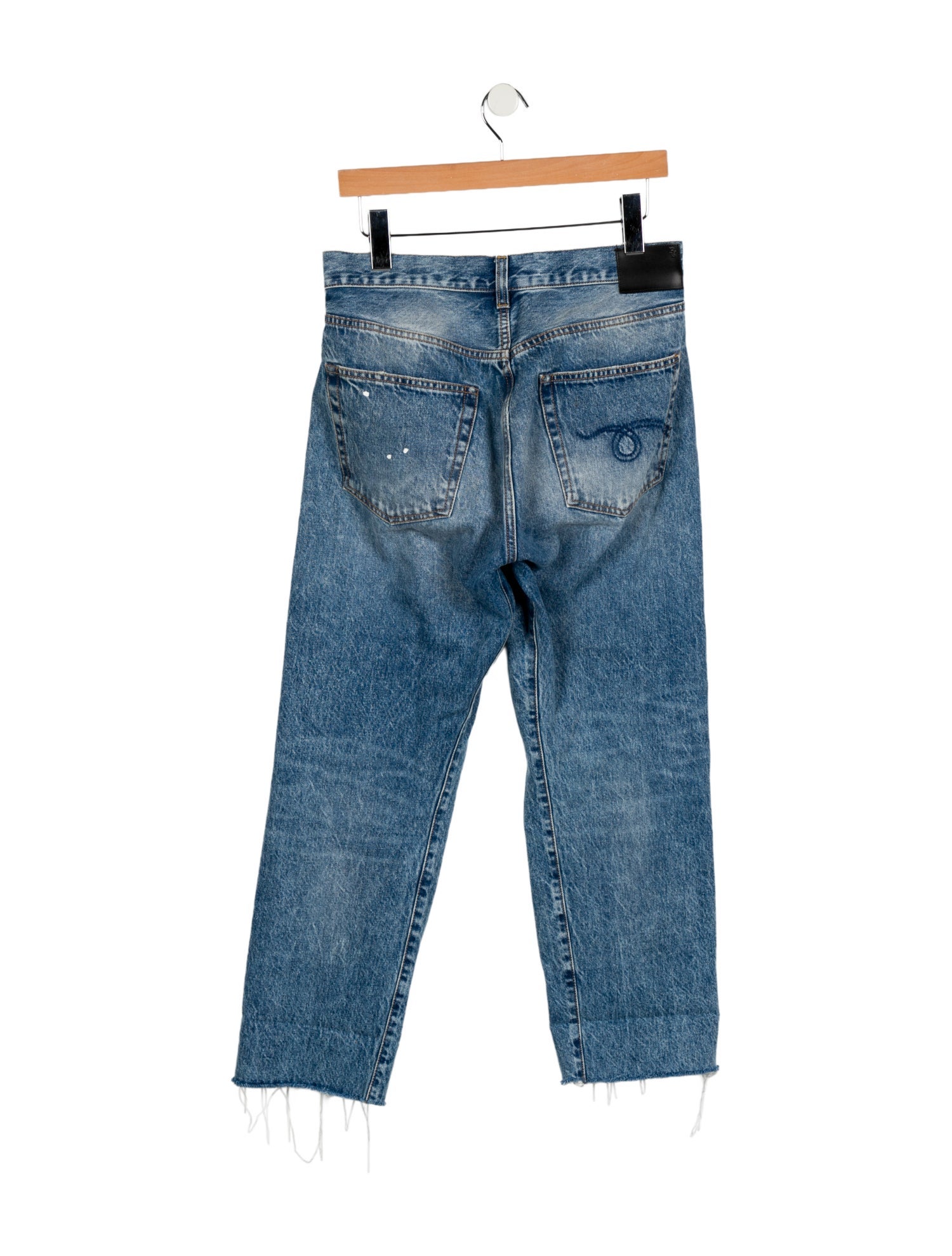 R13 High-Rise Straight Leg Jeans