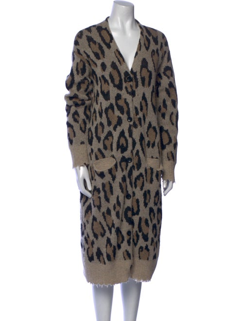 R13 Cashmere Animal Print Sweater