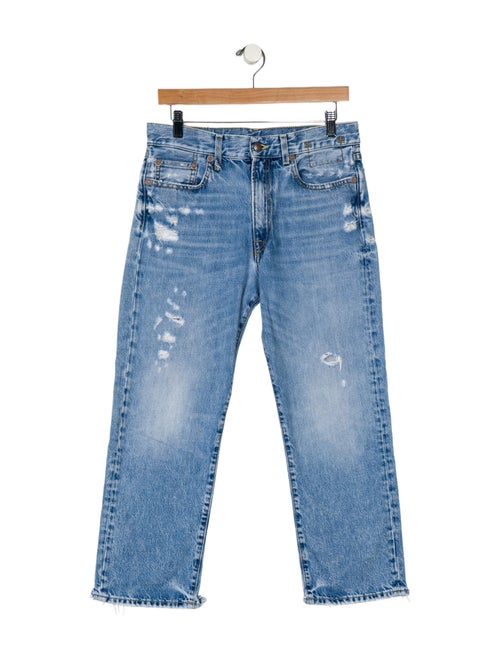 R13 High-Rise Straight Leg Jeans