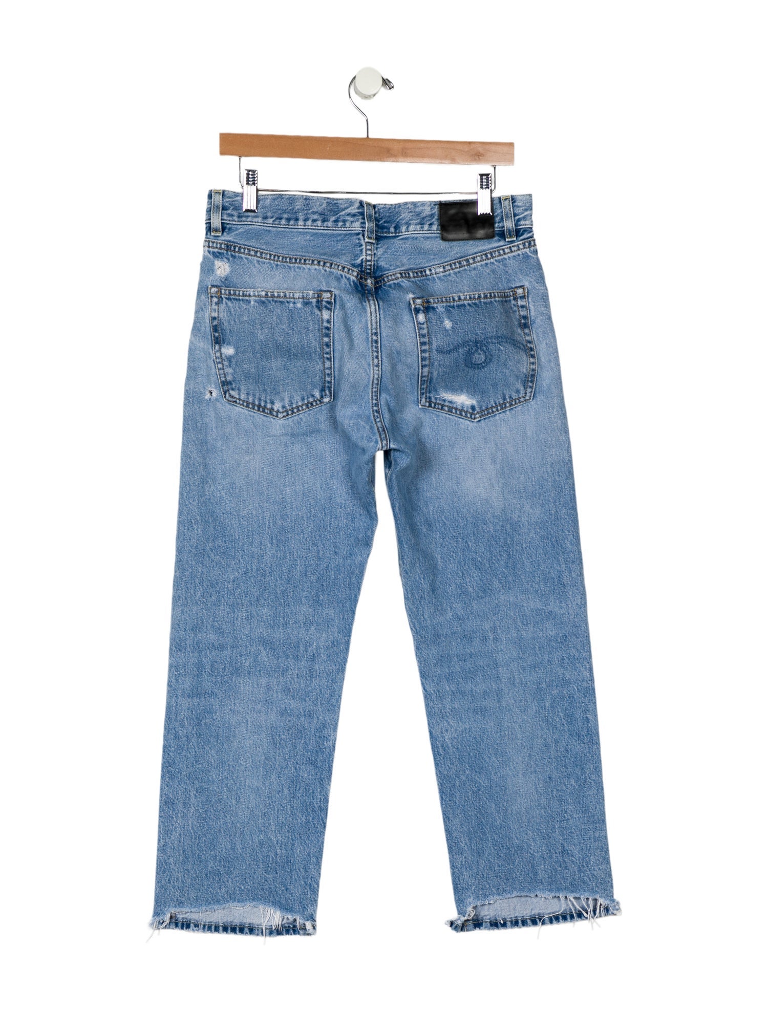 R13 High-Rise Straight Leg Jeans