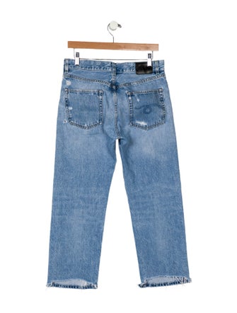 R13 High-Rise Straight Leg Jeans