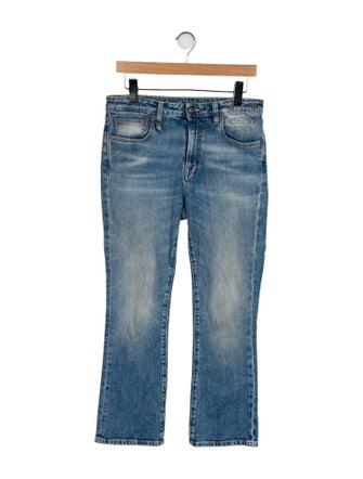 R13 Mid-Rise Straight Leg Jeans