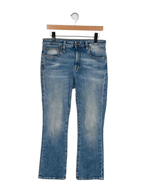 R13 Mid-Rise Straight Leg Jeans