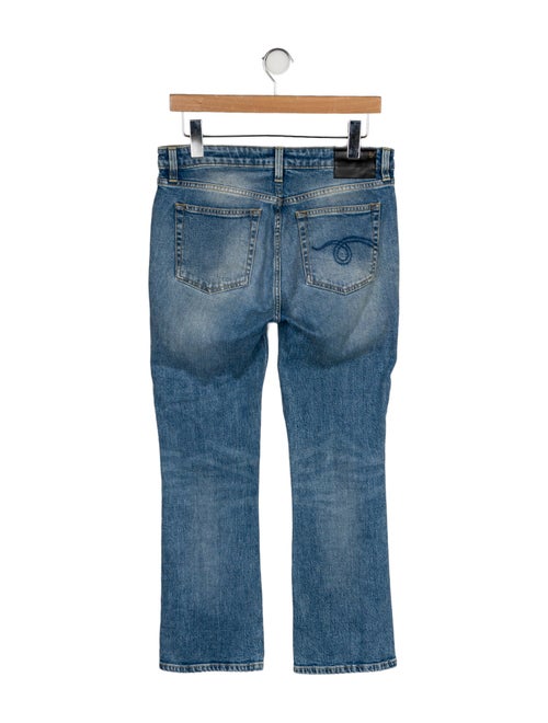 R13 Mid-Rise Straight Leg Jeans