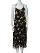R13 Silk Midi Length Dress