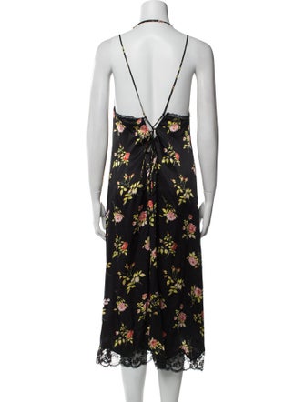 R13 Silk Midi Length Dress