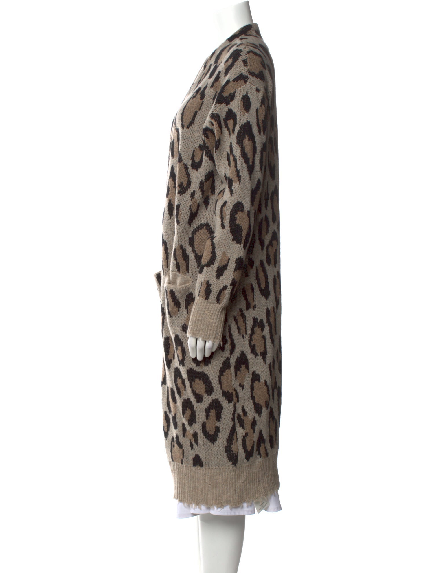 R13 Cashmere Animal Print Sweater