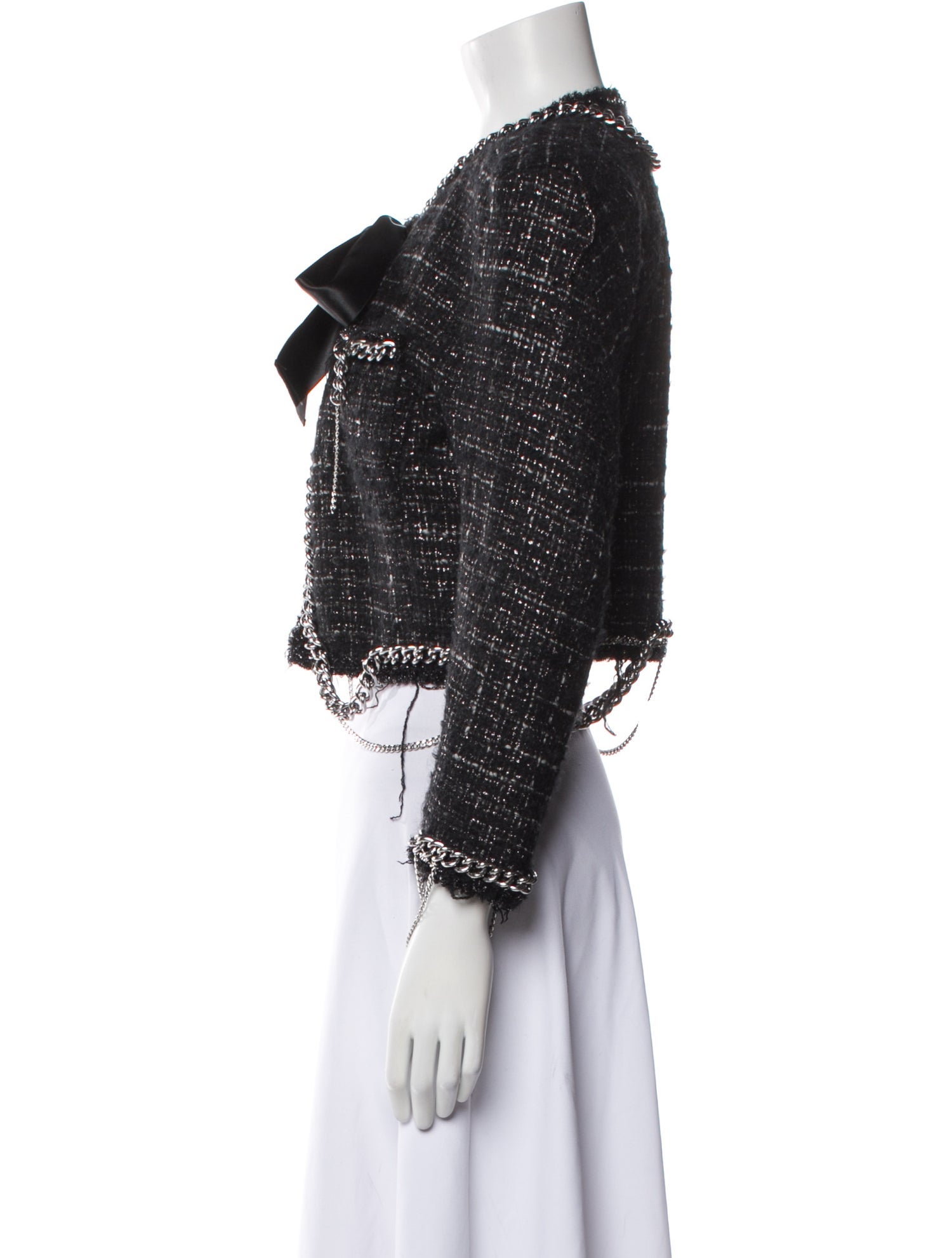 R13 Wool Tweed Pattern Evening Jacket