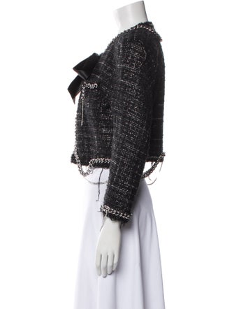 R13 Wool Tweed Pattern Evening Jacket