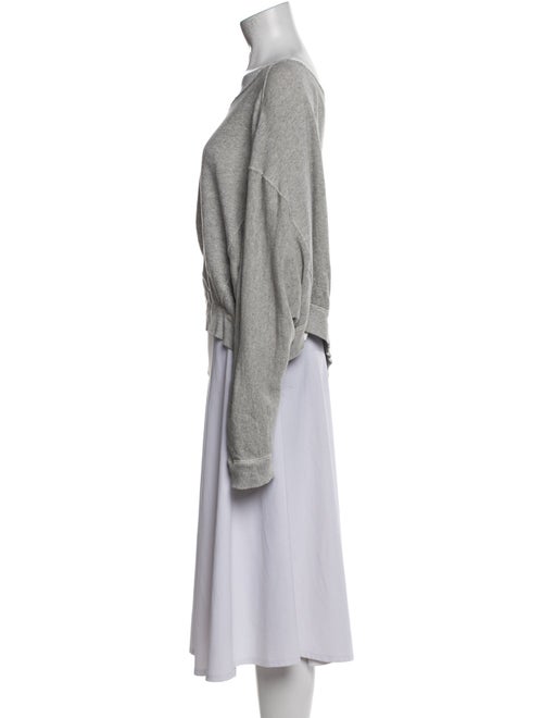 R13 Bateau Neckline Long Sleeve Sweatshirt