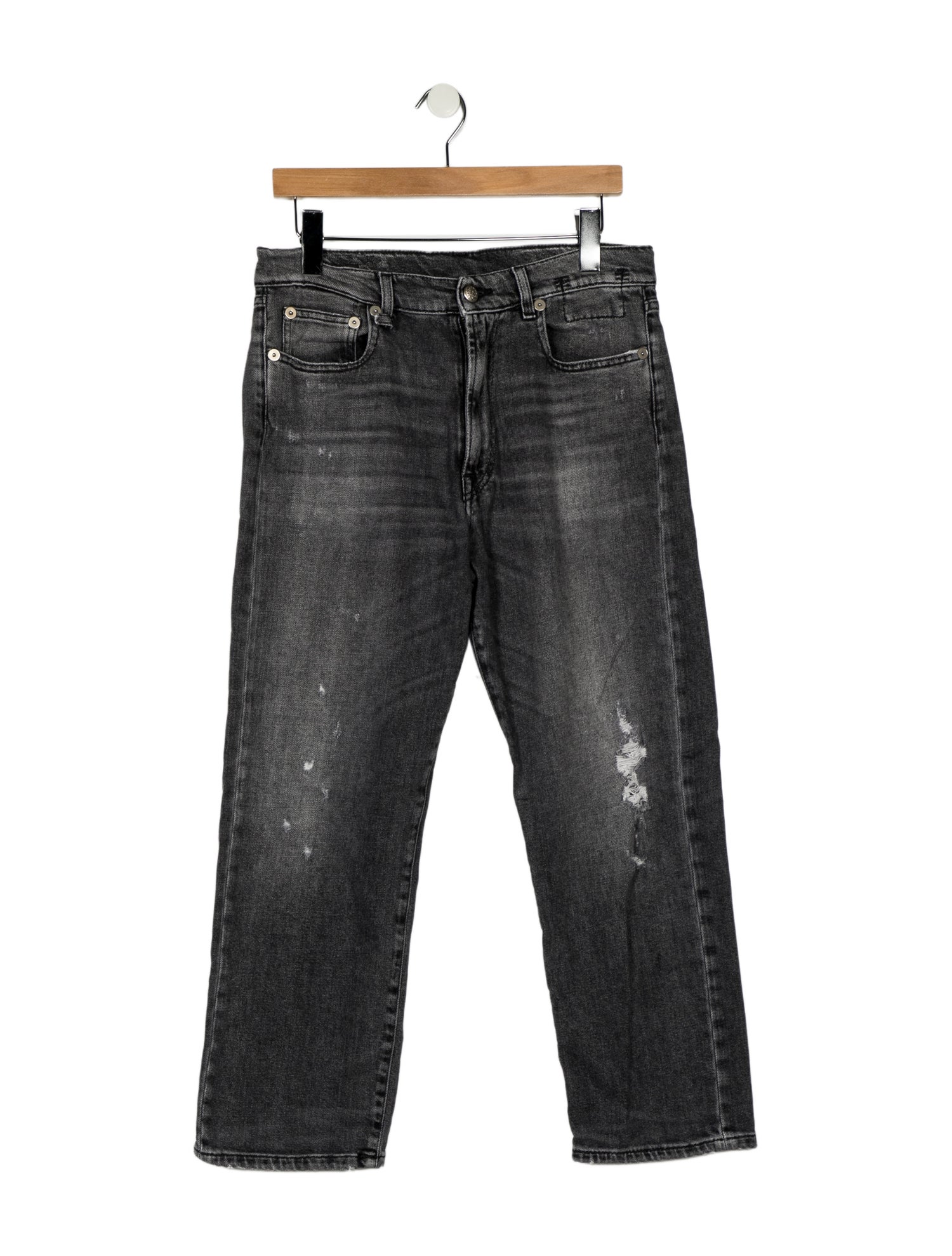 R13 High-Rise Straight Leg Jeans