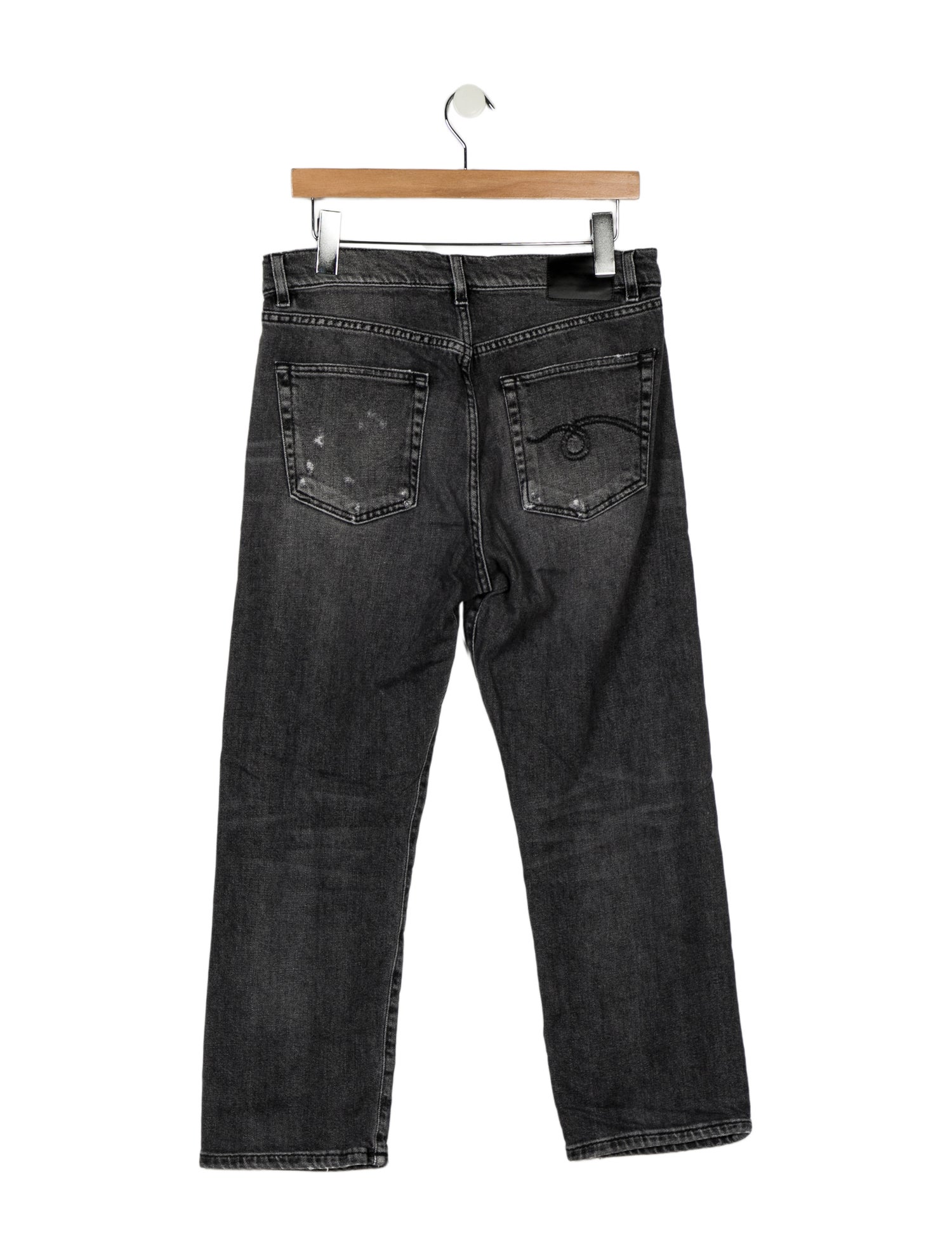 R13 High-Rise Straight Leg Jeans