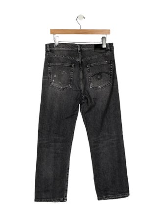 R13 High-Rise Straight Leg Jeans