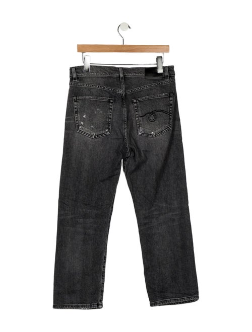 R13 High-Rise Straight Leg Jeans