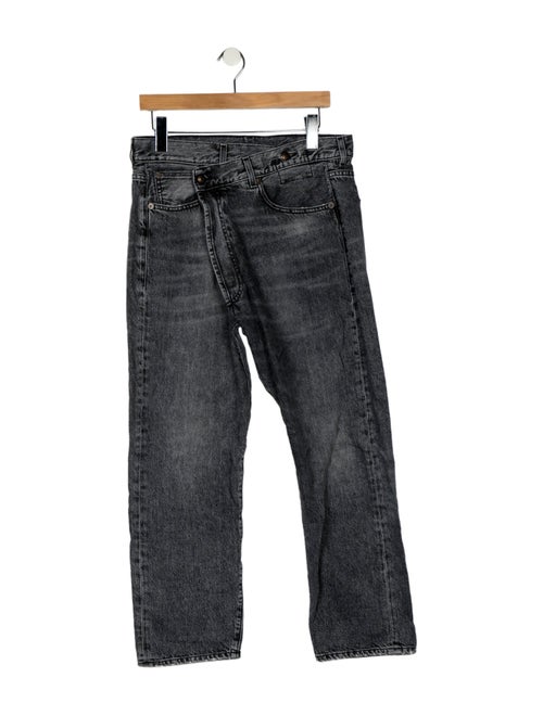 R13 High-Rise Straight Leg Jeans