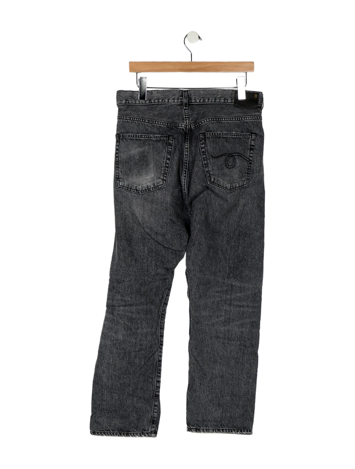R13 High-Rise Straight Leg Jeans