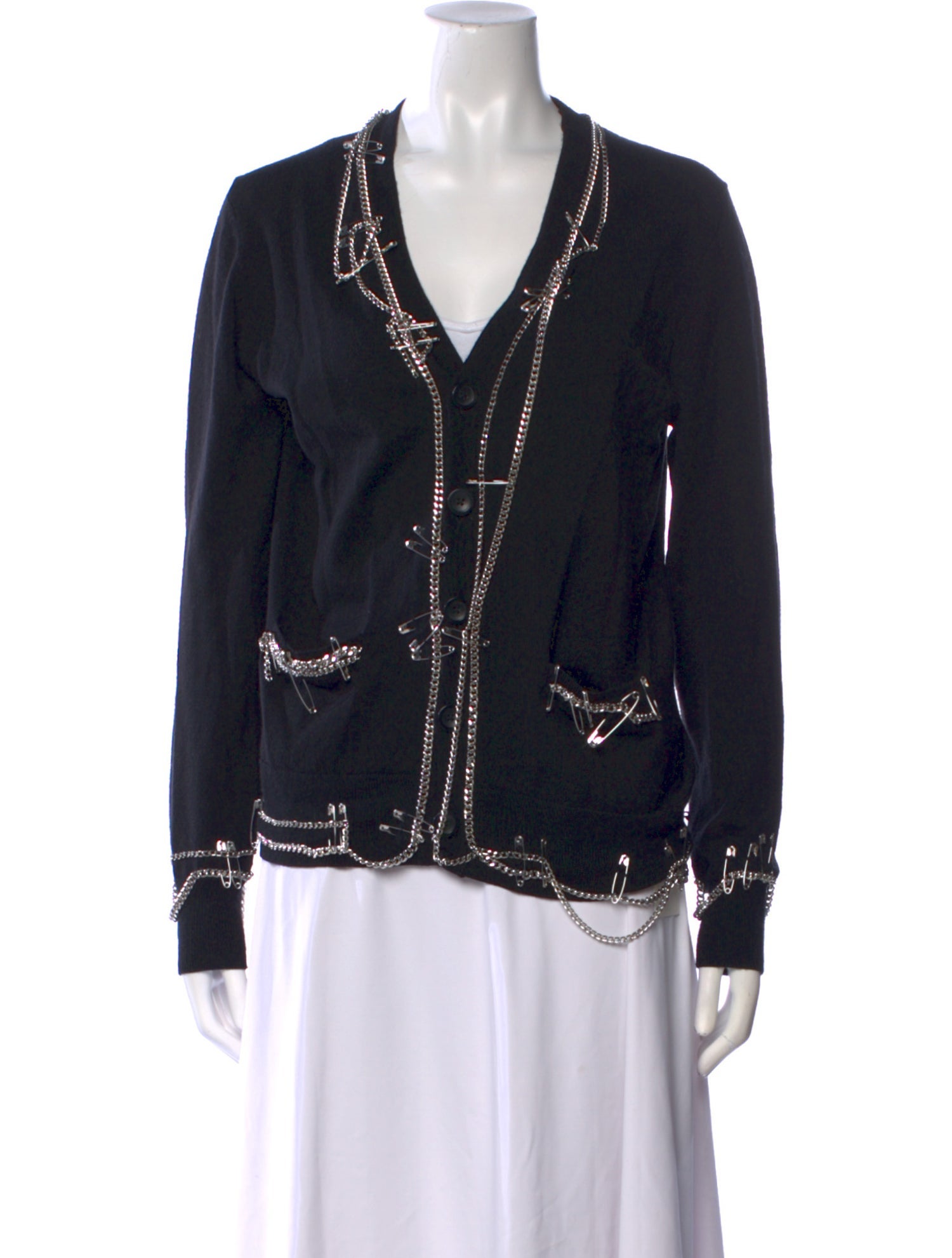 R13 Merino Wool V-Neck Sweater