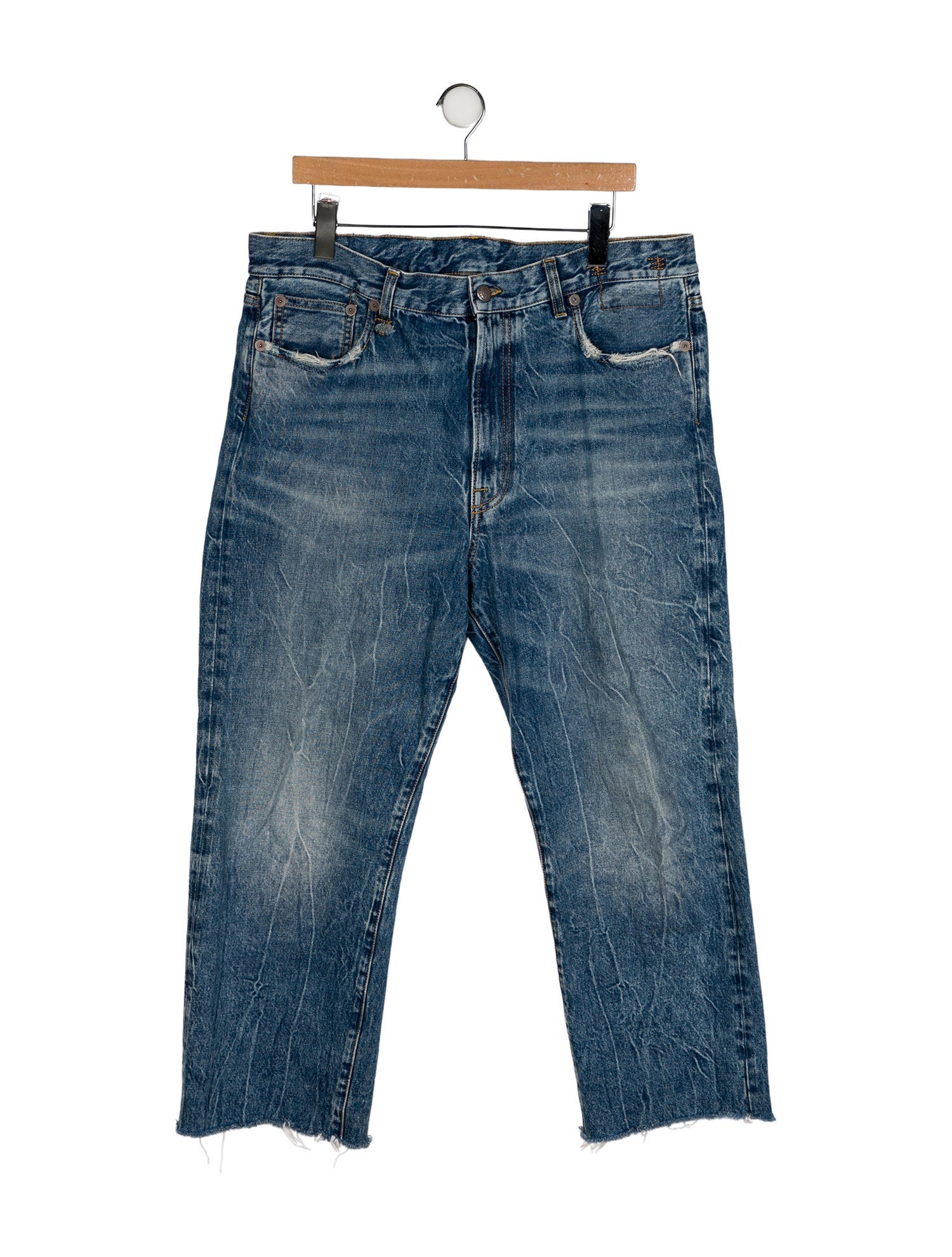 R13 High-Rise Wide Leg Jeans