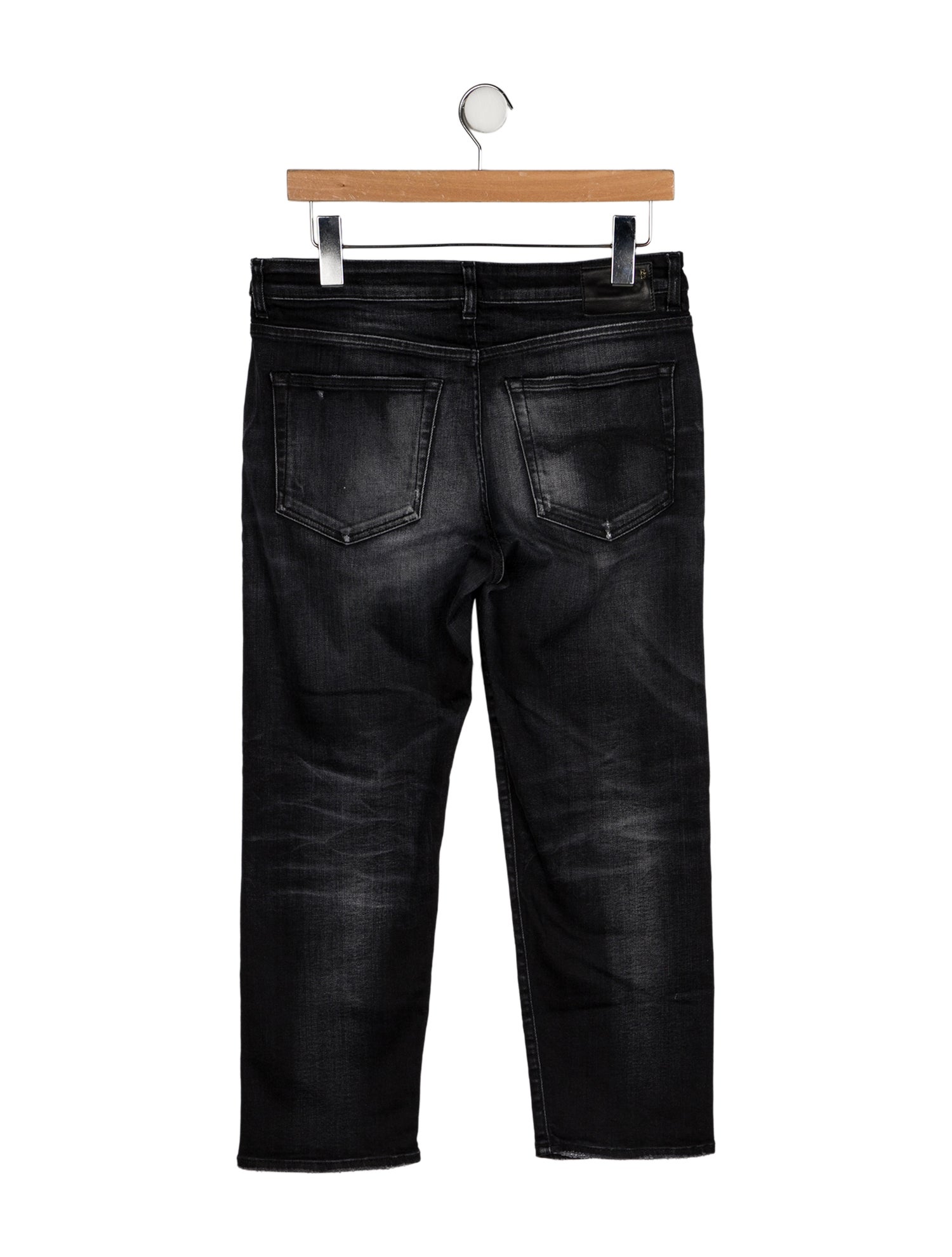 R13 Mid-Rise Straight Leg Jeans