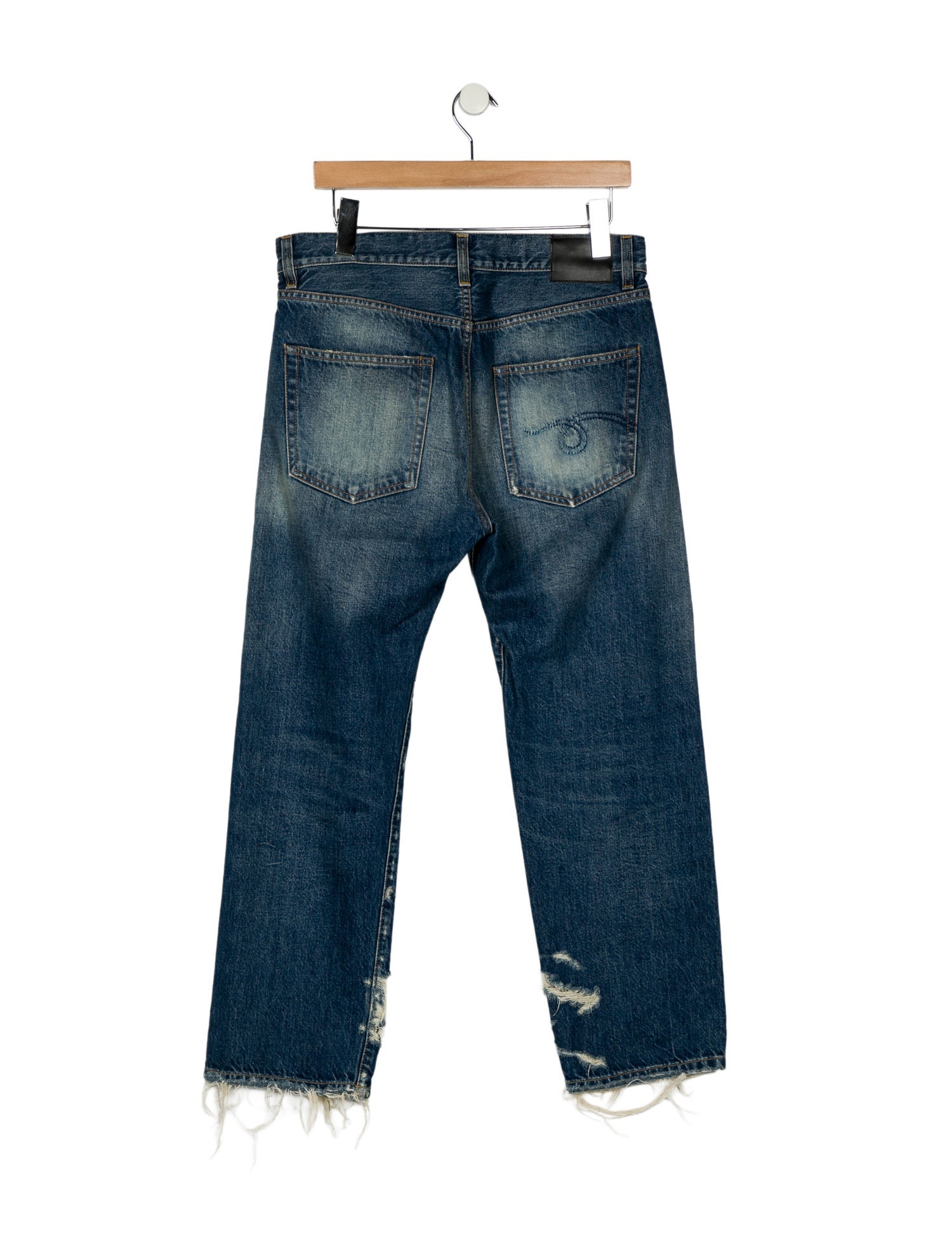 R13 High-Rise Straight Leg Jeans