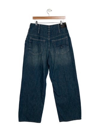 R13 High-Rise Wide Leg Jeans