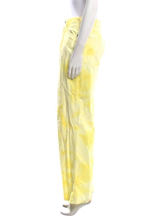 R13 Tie-Dye Print Wide Leg Pants