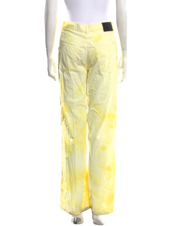 R13 Tie-Dye Print Wide Leg Pants