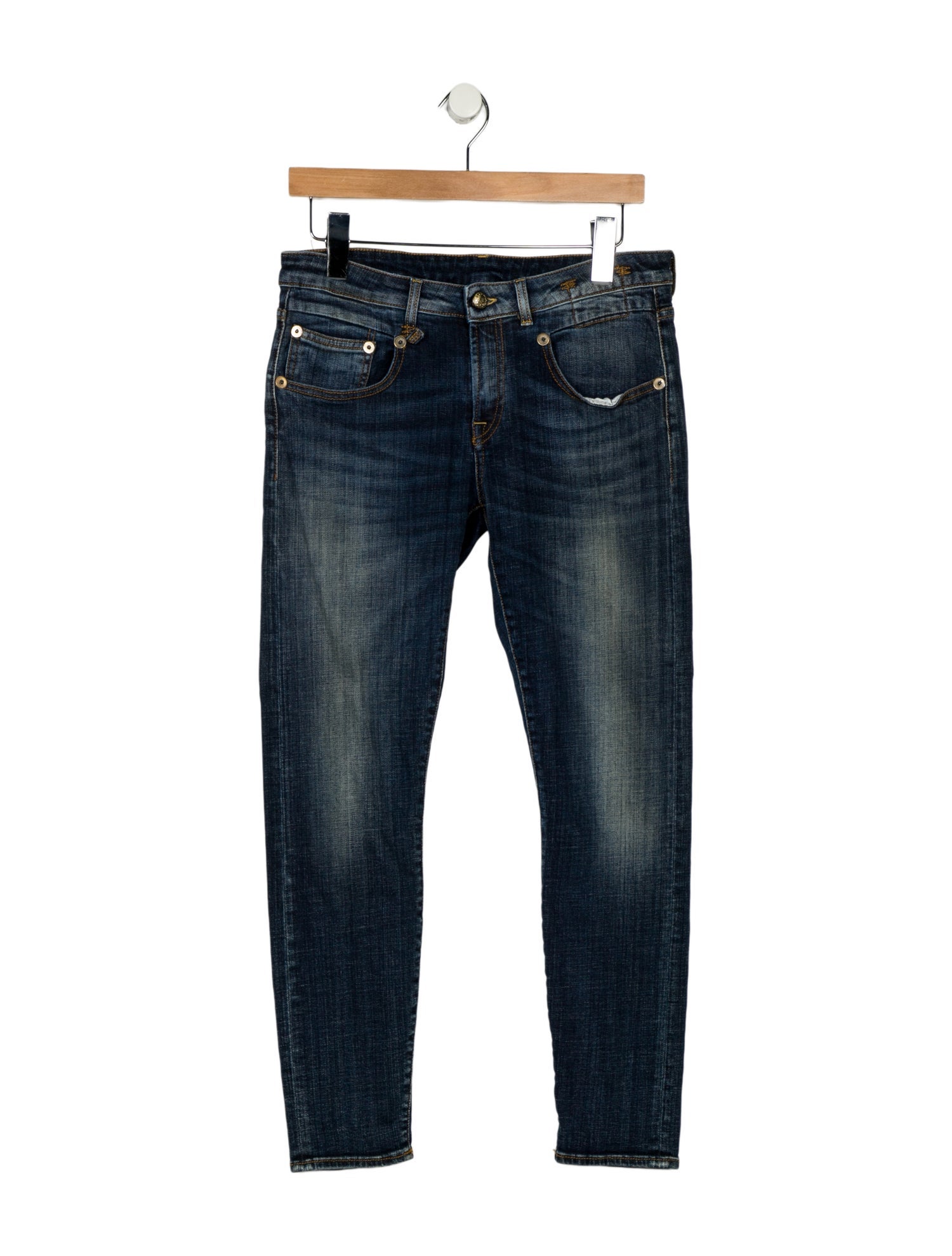 R13 Mid-Rise Skinny Leg Jeans
