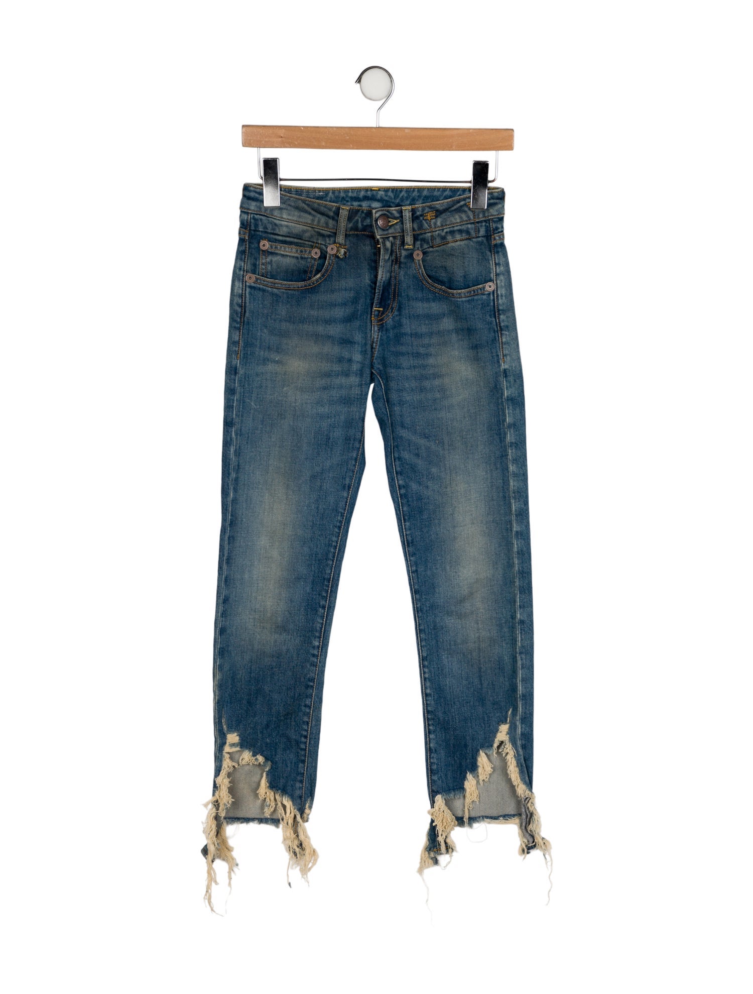 R13 Mid-Rise Skinny Leg Jeans