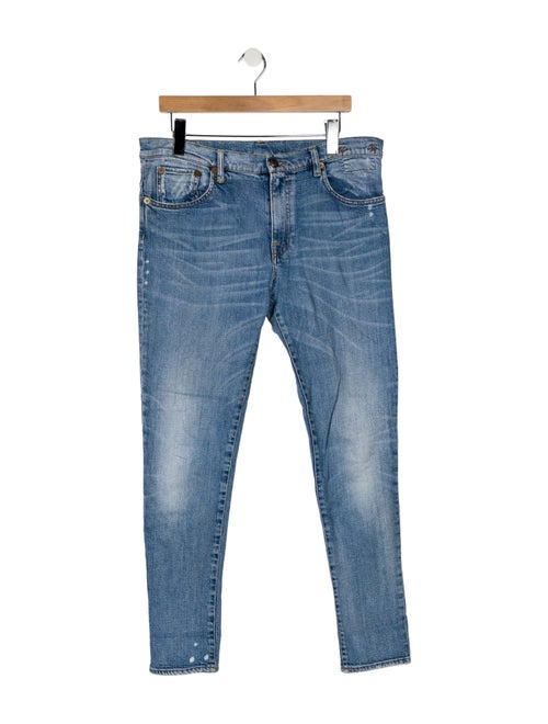 R13 Mid-Rise Straight Leg Jeans
