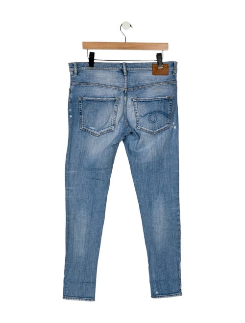 R13 Mid-Rise Straight Leg Jeans