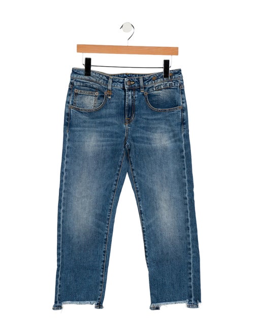 R13 Mid-Rise Straight Leg Jeans