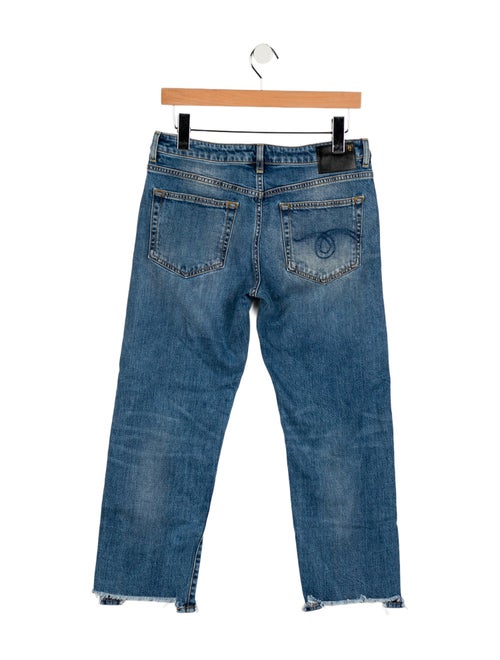 R13 Mid-Rise Straight Leg Jeans