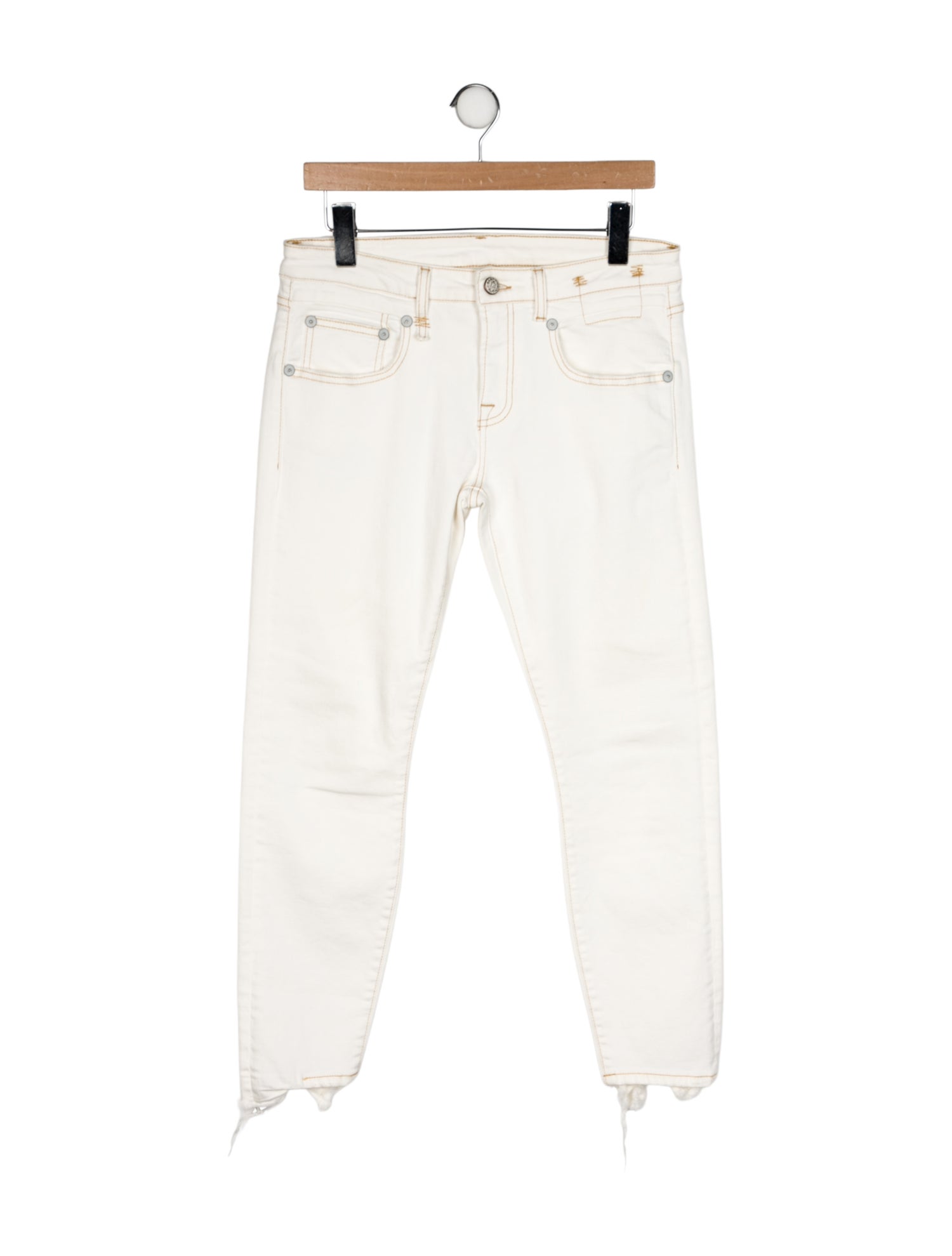 R13 Mid-Rise Skinny Leg Jeans