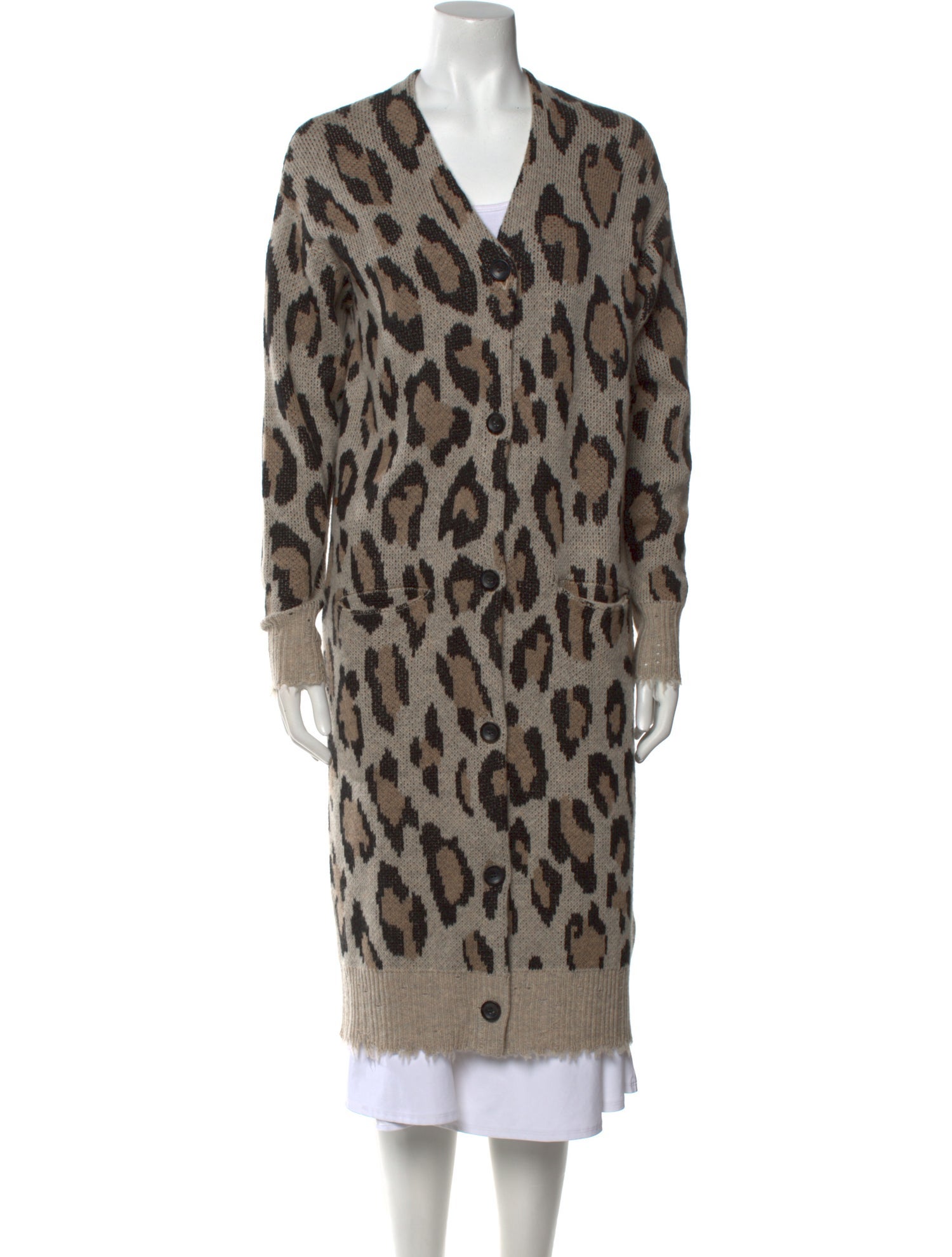 R13 Cashmere Animal Print Sweater w/ Tags