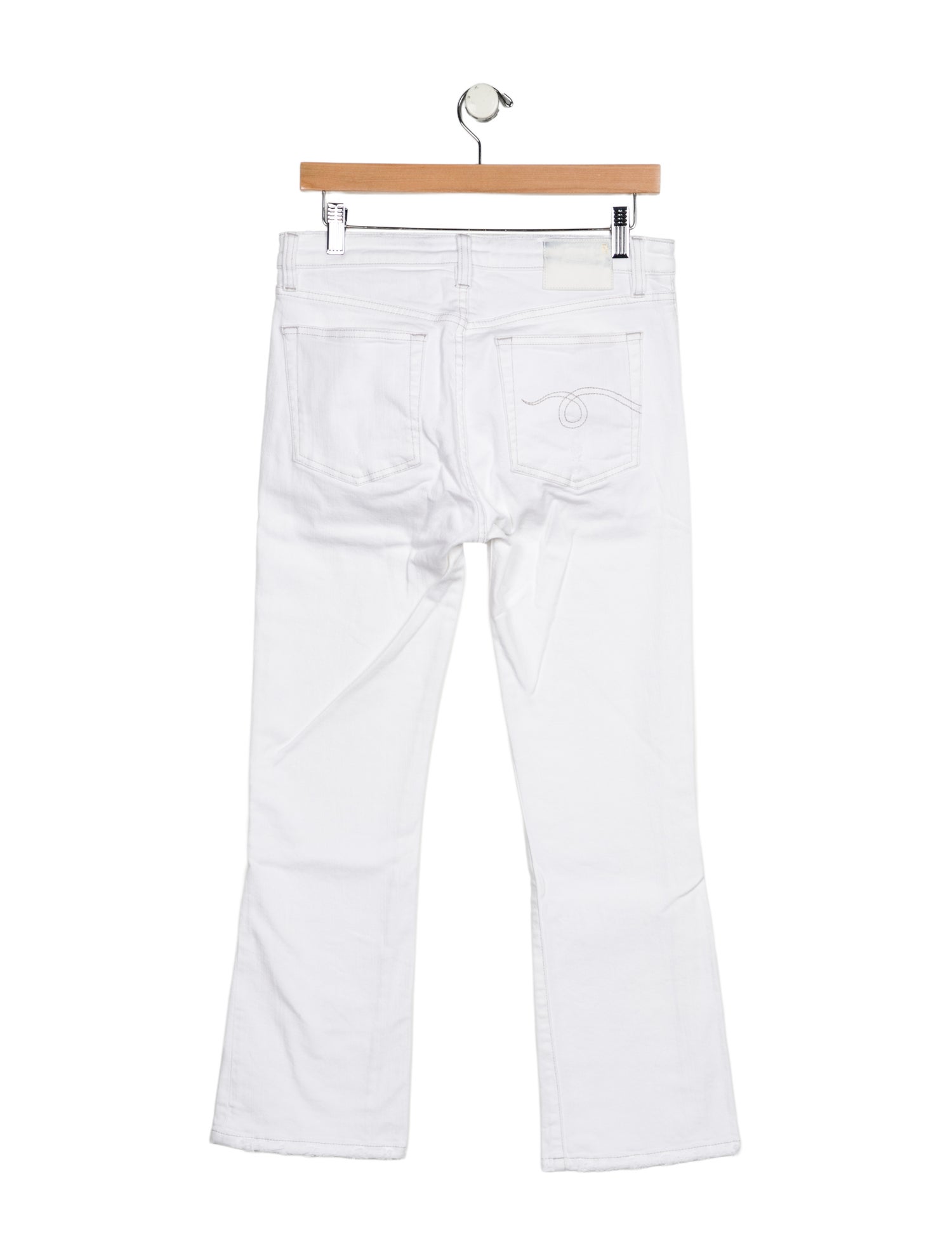 R13 Mid-Rise Straight Leg Jeans
