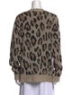 R13 Cashmere Animal Print Sweater
