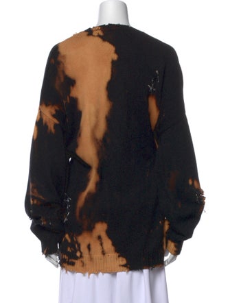 R13 Printed Bateau Neckline Sweater