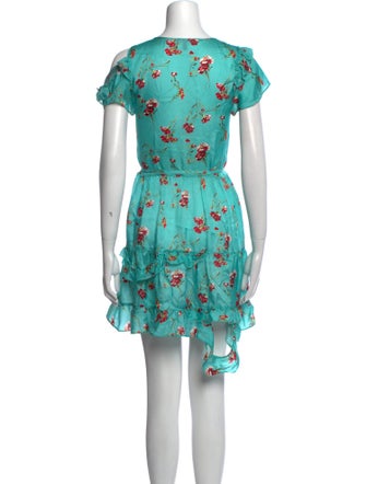 R13 Floral Print Mini Dress