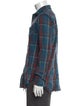 R13 Plaid Print Long Sleeve Shirt
