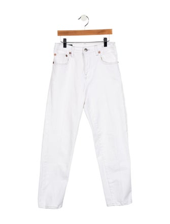 R13 Mid-Rise Straight Leg Jeans