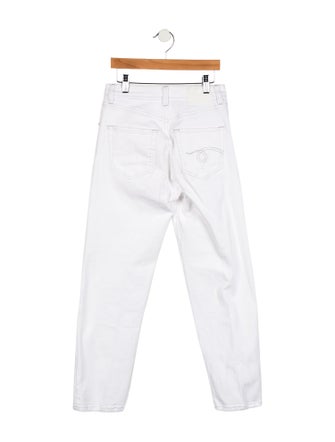 R13 Mid-Rise Straight Leg Jeans