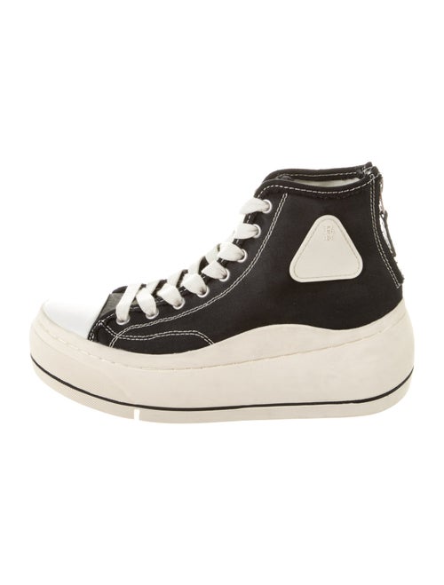 R13 Canvas Colorblock Pattern Sneakers