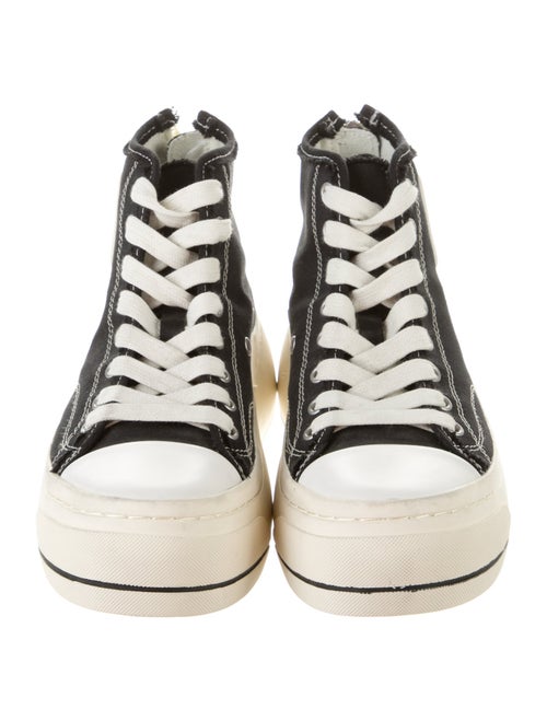 R13 Canvas Colorblock Pattern Sneakers