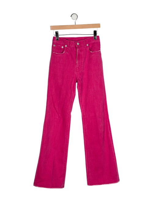 R13 Mid-Rise Wide Leg Jeans