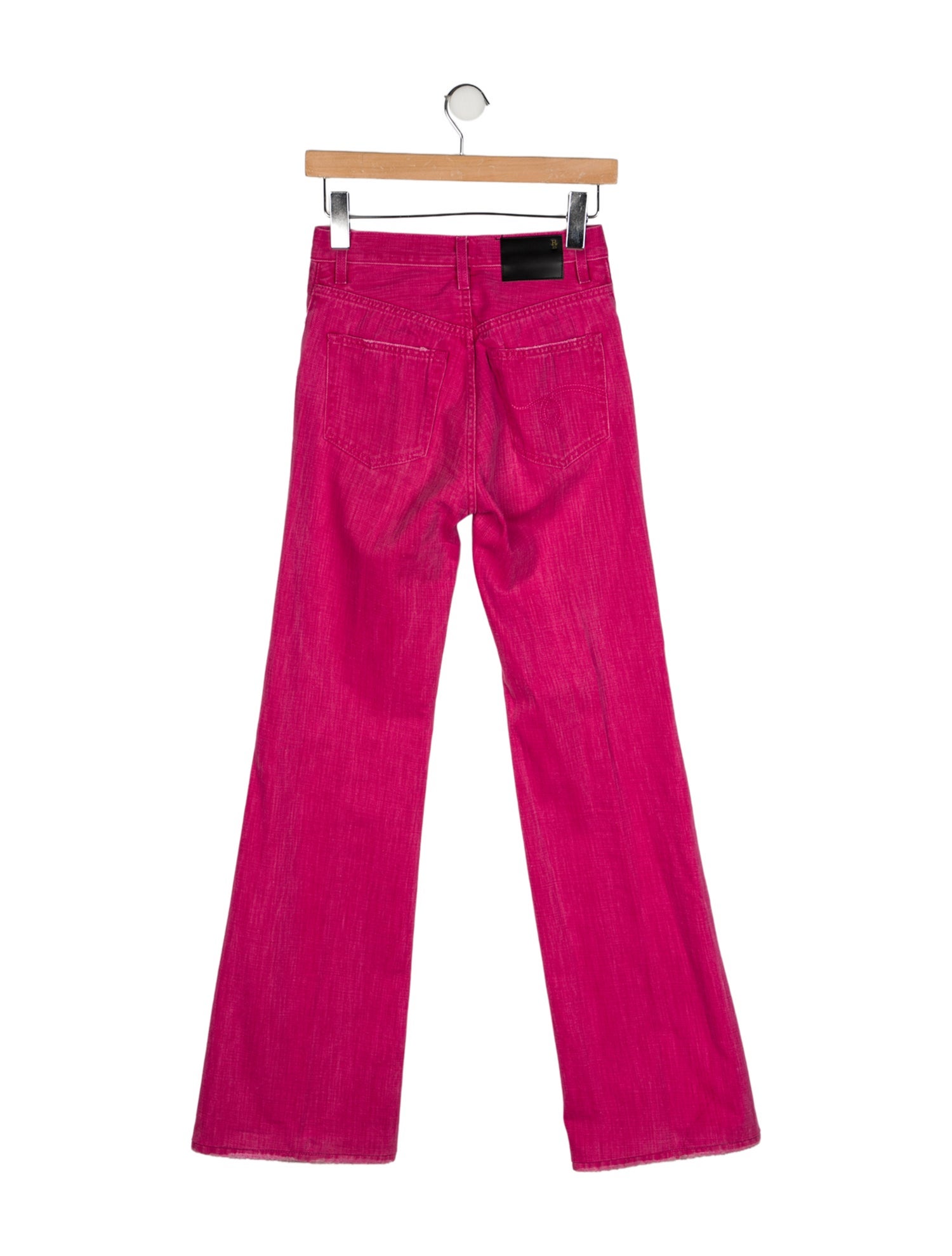 R13 Mid-Rise Wide Leg Jeans
