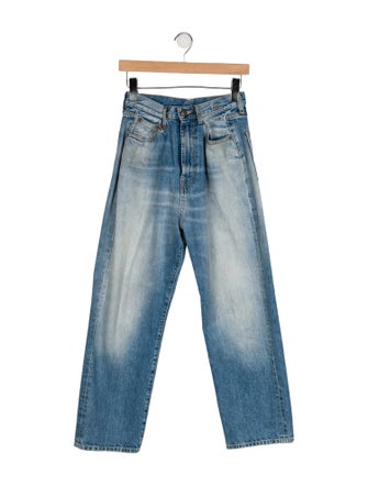 R13 High-Rise Straight Leg Jeans