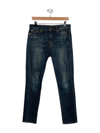 R13 Mid-Rise Skinny Leg Jeans